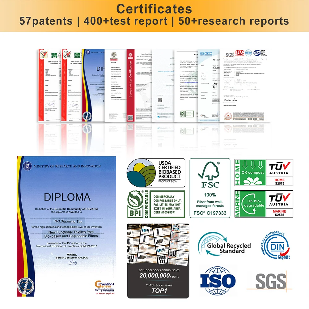 Bioserica Era men dress socks cotton deodorant 15days no washing custom socks Business Socks Anti odor