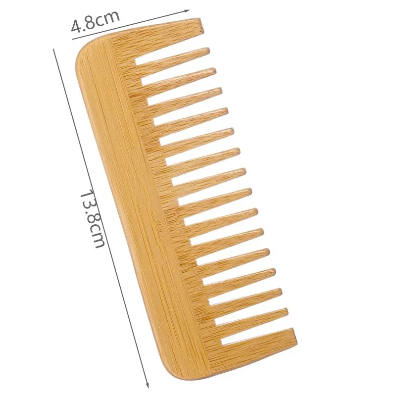 Wide Tooth Hair Comb Comb Set Private Label Hot Selling Custom Brand Logo Eco Friendly Wooden Bamboo and Wood Hair Brush 0.3kg