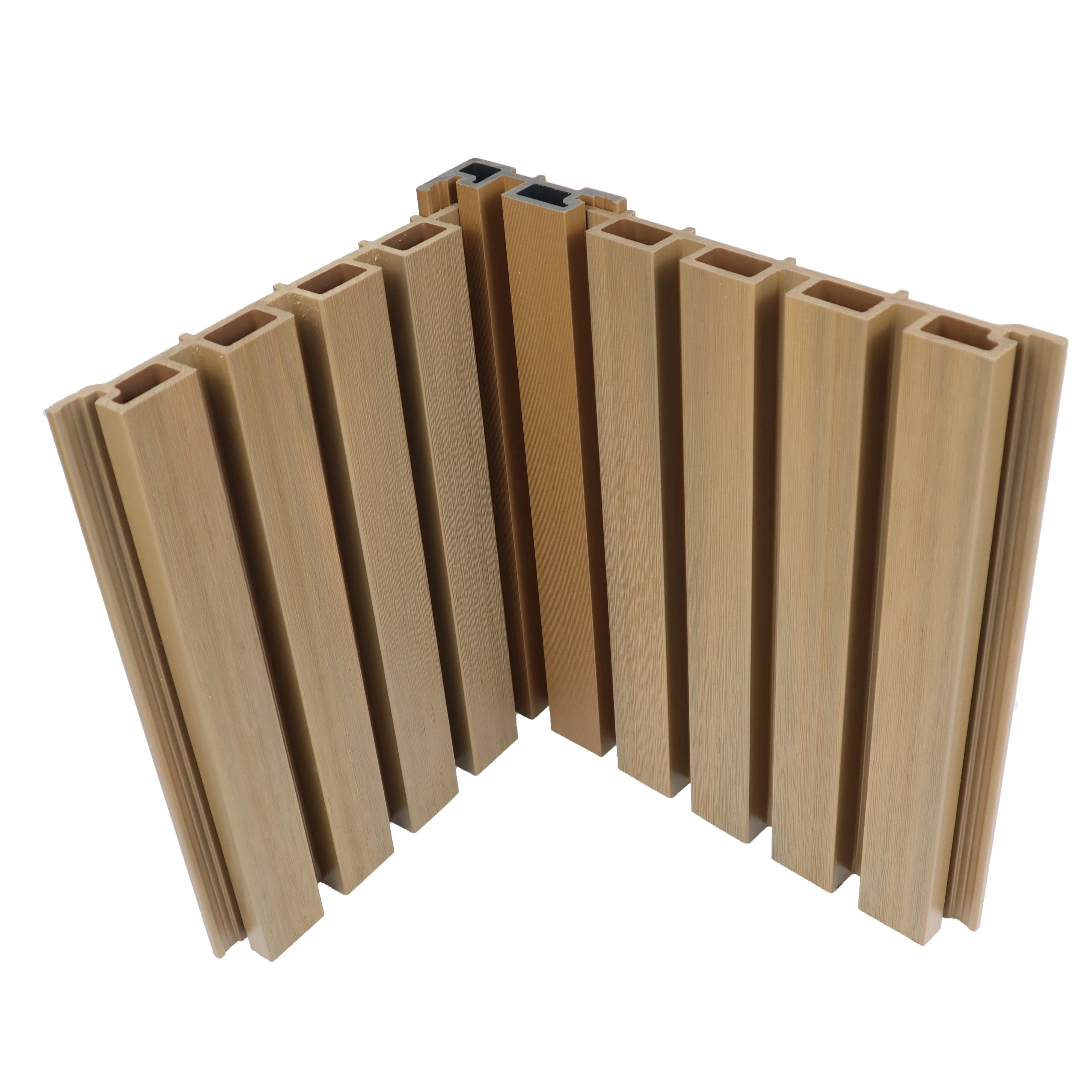 Waterproof WPC Wood Composite Vinyl Siding Wooden Look House Exterior Wall Panel Cladding for Outdoor Plastic Wall Decoration