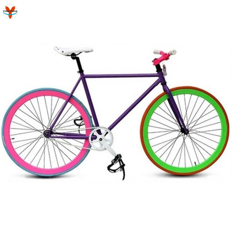 2021 new model colorful 700C high quality colorful fixie bike fixed gear