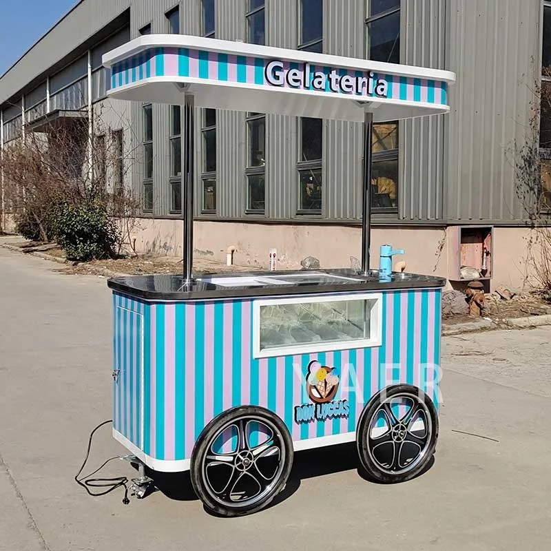 can be outdoor events use mini fridge bar ice cream stand cart at wedding good price