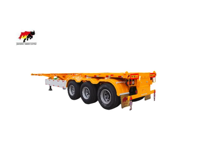 China Manufacturer 40ft 50ton Skeleton Semi Trailer with 12twist Lock for Sale