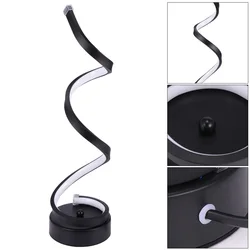 Modern simple spiral creative LED table lamp bedroom study bedside lamp smart touch learning desk lamp