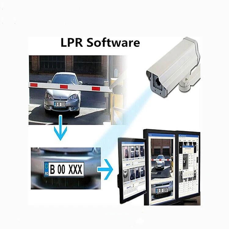 Paid Parking Management System Equipment License Plate Recognition Lpr Camera with Software