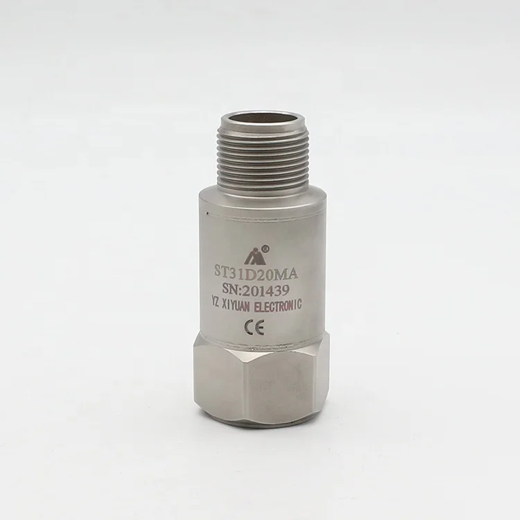 5/8-24 Four Core Cable Output Mode PZT-5 Piezoelectric Materials Integrated Speed and Temperature Sensor