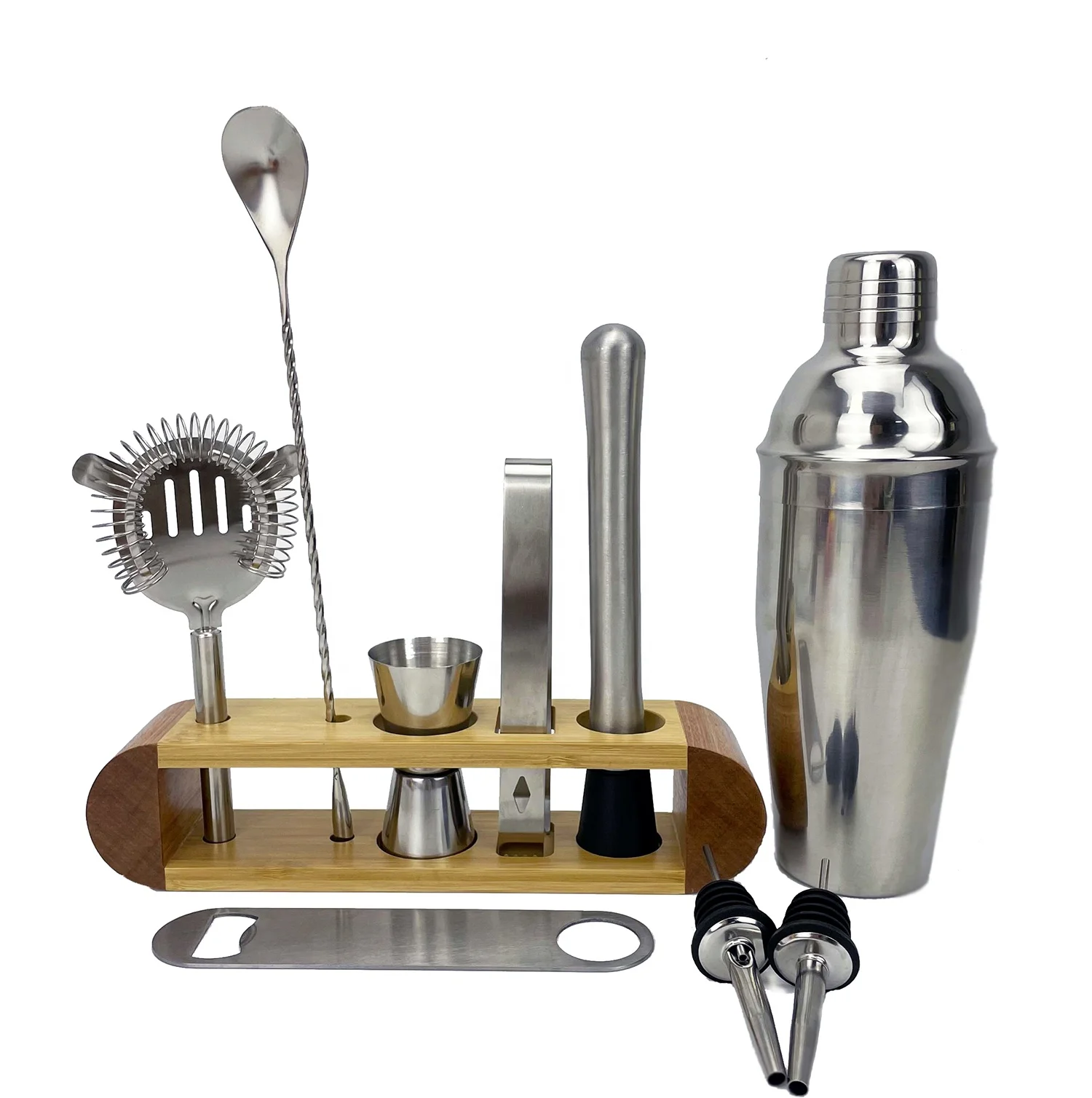 Factory Wholesale Custom Bartending Cocktail Kit Set for Barware Bar Tools Equipment