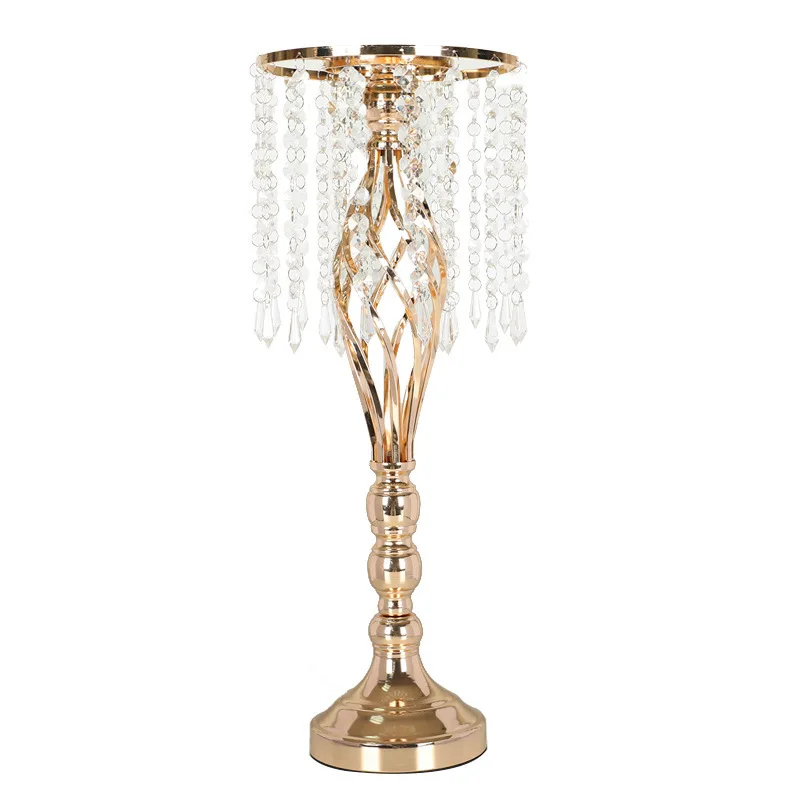 Wedding props Table flower crystal candlestick Fried Dough Twists decorations Western tabletop decoration Plating guide