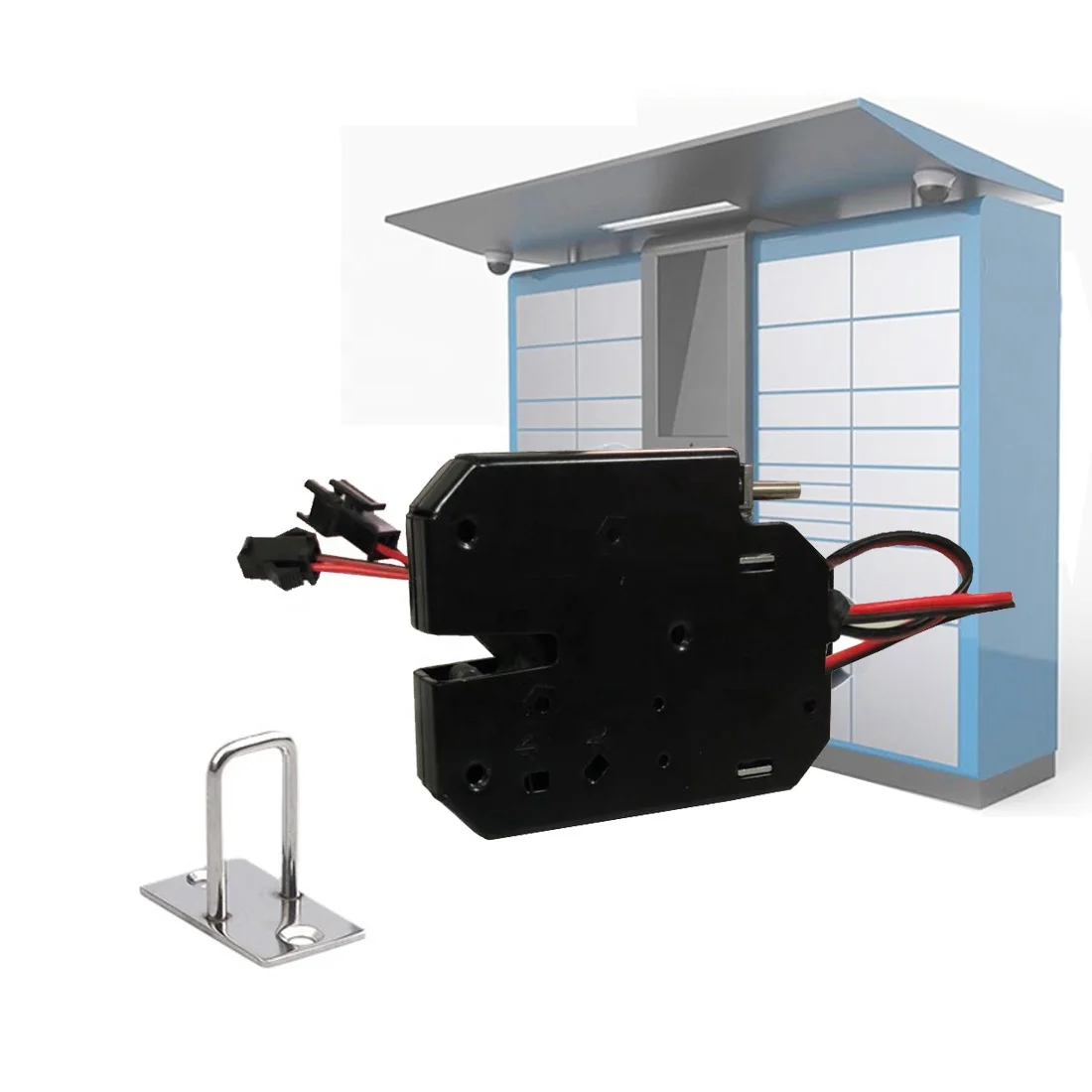 GIS smart 12v parcel locker lock 24v solenoid electrical control locker lock mini electric cabinets magnetic lock