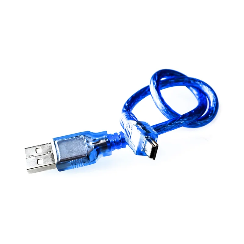 RDS Electronics- USB 2.0 printer cable USB blue data cable 30cm Micro USB cable