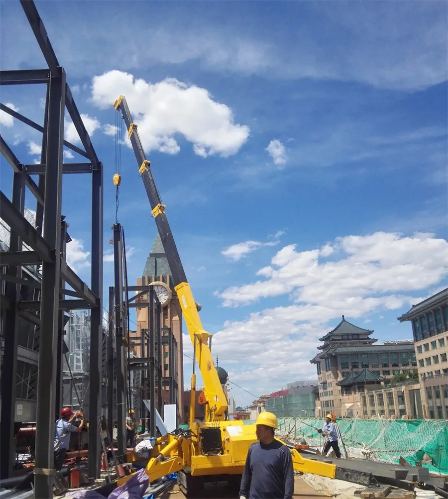 Smart Design Spider Crane Manufacturer 3 Ton Mobile Lifting Crane 5 Ton Spider Crawler Crane