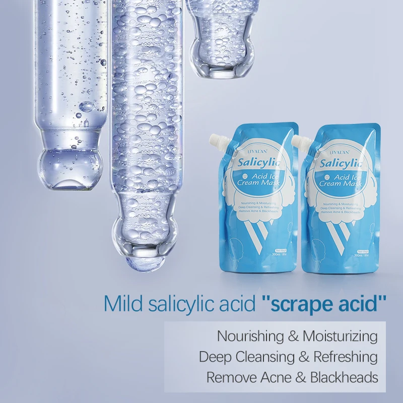 Beauty Skin Care  Organic Natural Gentle Moisturizer Whitening Facial Salicylic Acid Ice Cream Mask