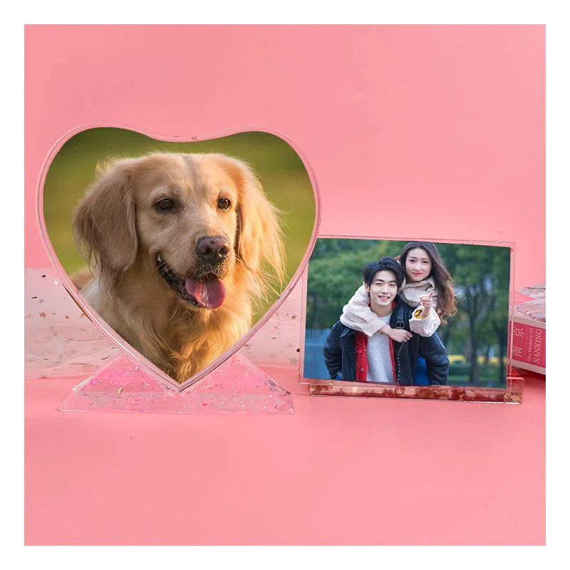 Resin Photo Frame Moulds Homemade Decorative Silicone Heart Shaped Photo Frame Mold For Resin Diy