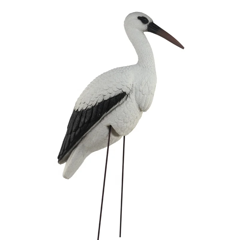 808B новый дизайн, украшение для сада и дома, аист, Белый журавль, украшения и приманка для охоты