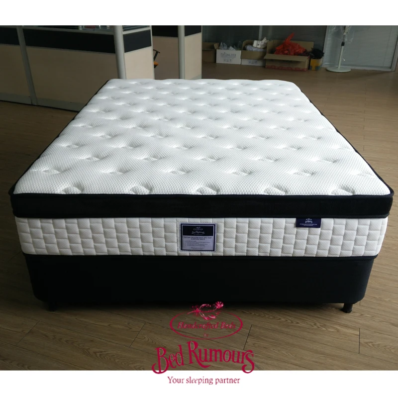 Wholesale cheap hotel pillow top mattress waterproof compressed roll up bed mattress