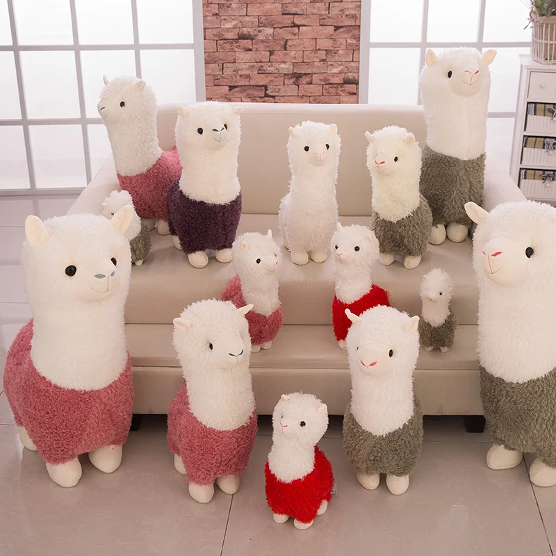 wholesale Warm and lovely alpaca plush pillow alpaca animals plush toy