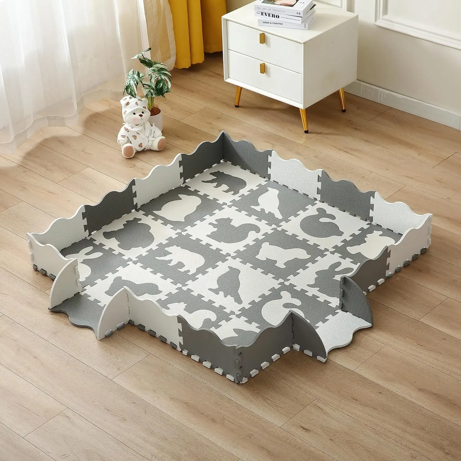 Коврики из пены EVA для животных с забором детские игровые коврики