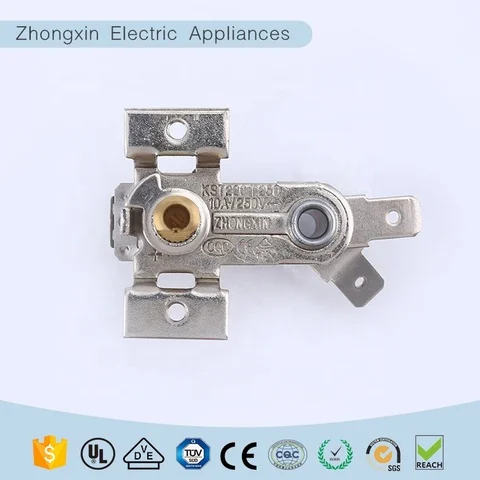 Home appliances spare parts KST220 stove bimetal thermostat temperature controlled heater  for electric stove