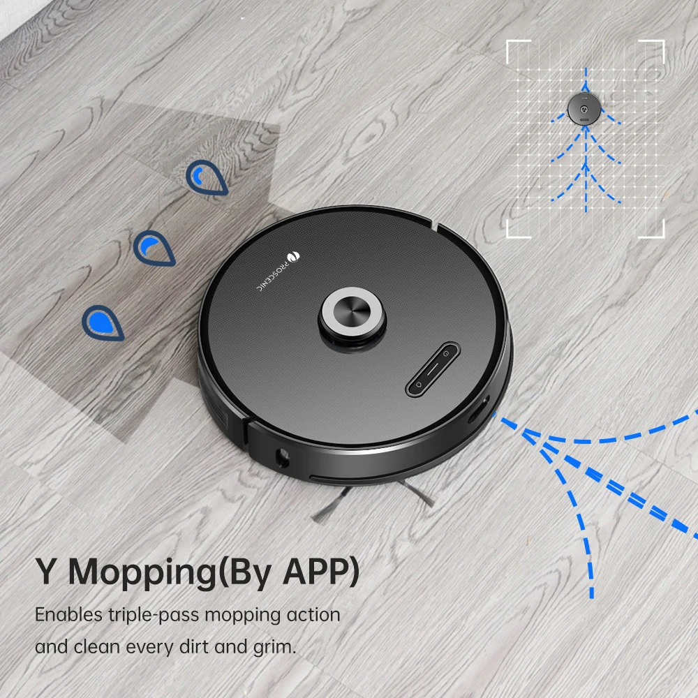Proscenic M8Pro Intelligent Robot Vacuum Cleaner with automatic Dust Collector 2 in1 Vacuum Mop LDS 8.0 Lidar Navigation