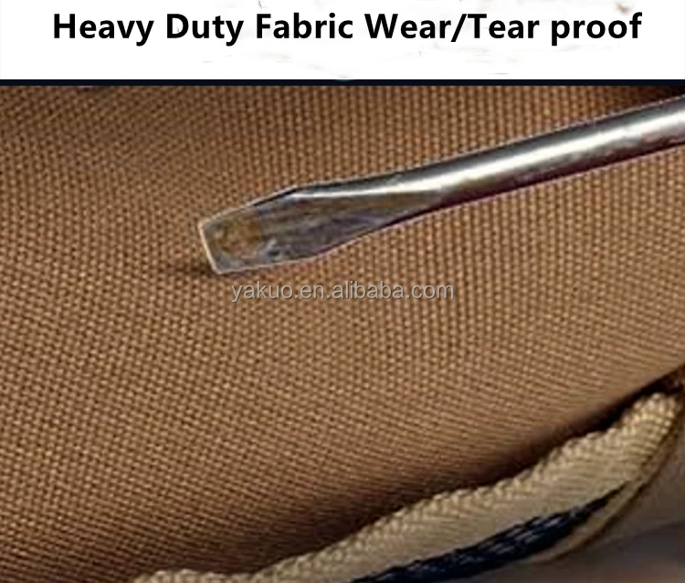 Heavy Duty Wear proof Hardware Wrench Roll Up bags Canvas Tool Roll Up Organizer with Detachable Pouches