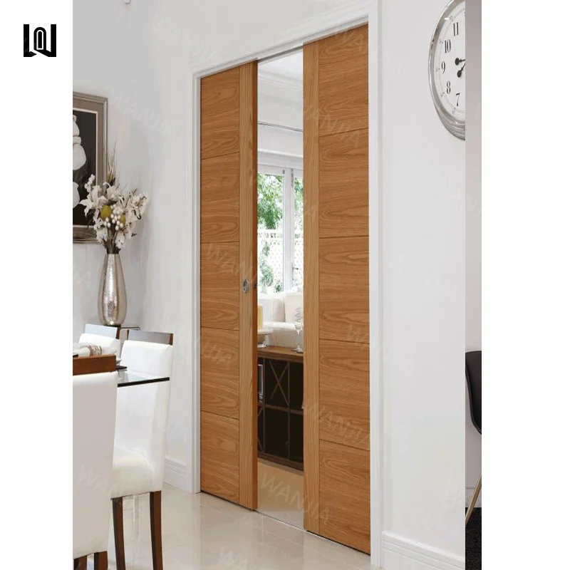 Latest Design Custom Residential House Interior Pocket Doors Wooden Pocket Doors Slide Modern Pocket Doors
