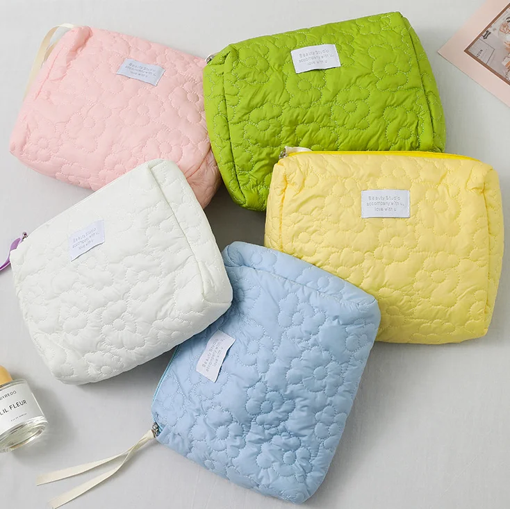 Custom Beauty Pouch Bag Cosmetic ECO friend Gift Bridesmaid customize makeup brush bag