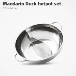 Hot Pot Induction Cooker Chinese Pan 201 Stainless Steel Hotpot With Lid Cooking Pots For Kitchen Cookware