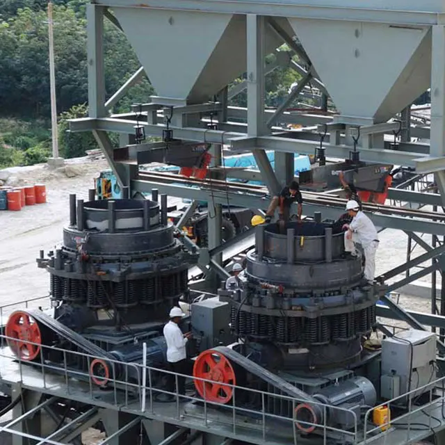 Secondary crushing machine 150t low price rock spring cone crusher PYB1200 spring cone crusher for river stone crushing
