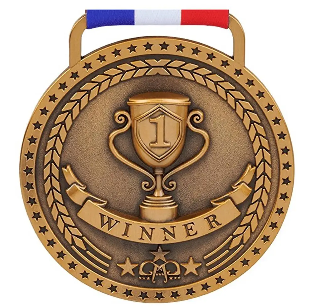 
Cheap Metal Blank Ribbon Hanger Gold Silver Bronze Sports Medal Custom Trophy Medal 