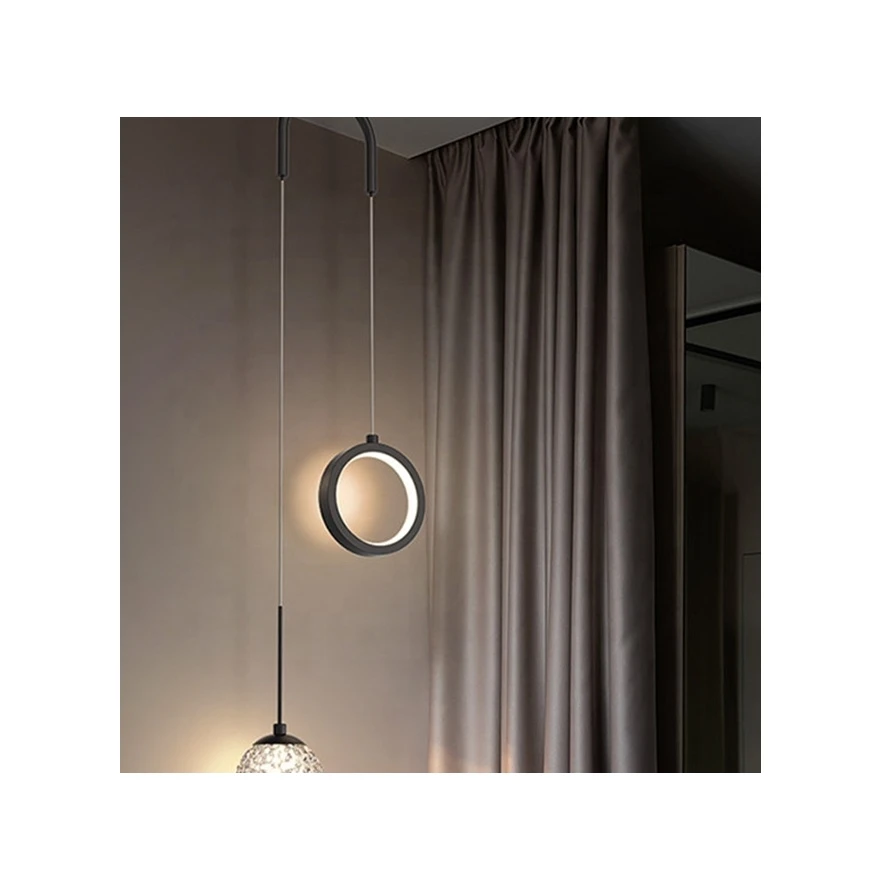 New Bedside Modern Minimalist Creative Starry Nordic Art Lamps Light Luxury Bedroom Study Long Line Small Chandelier Lamp