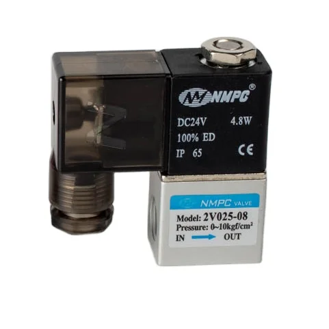 Aluminum brass direct acting 1/8 1/4 2V025-06 2V025-08 normally closed electric 24v 12v 220 volt two way mini solenoid valve