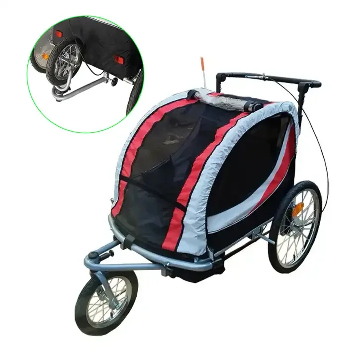 TIANHAIDA Factory Directly Kid Child Bike Trailer Children Baby Pram Bicycle Stroller Suspension Jogger bicycle trailer