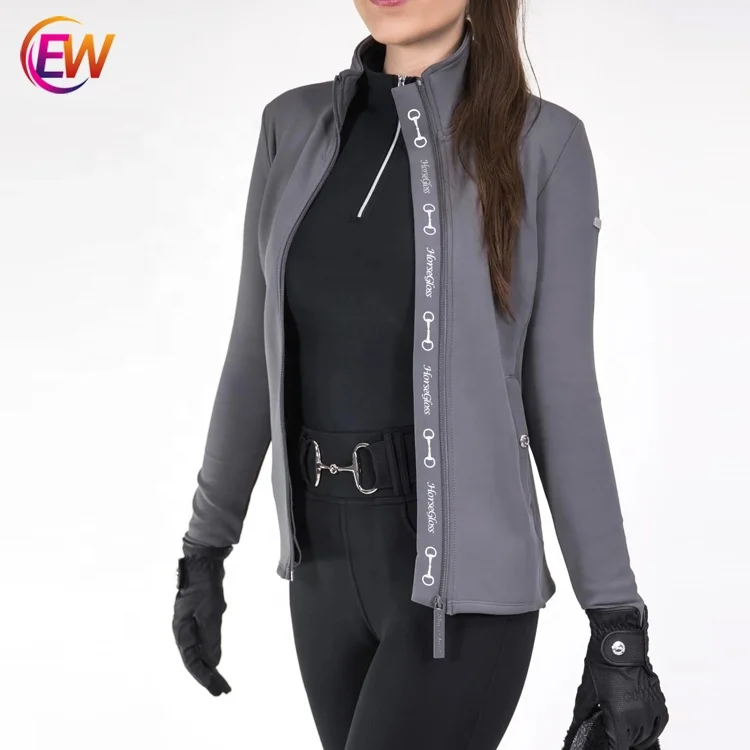 EW Horse Latest Fashion Women Equestrian Clothing Horse Riding Jackets Rihanna Smokey Grey Jackets