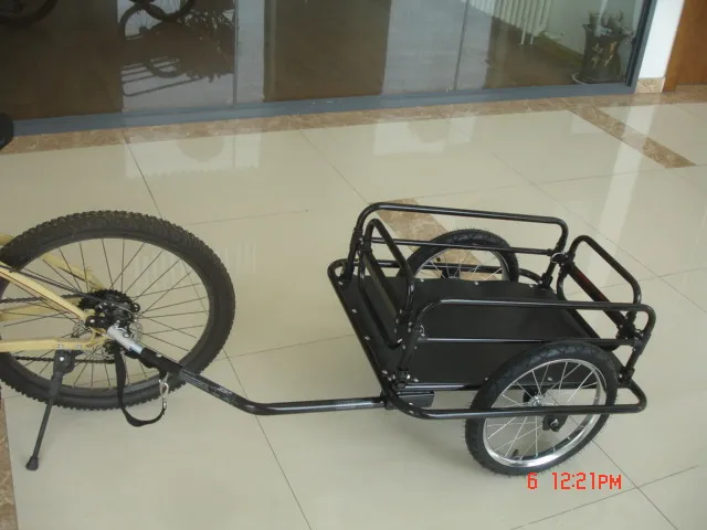 manufacturer bike pet trailer dog cat bicycle pet Dog Cart with Drawbar Hitch