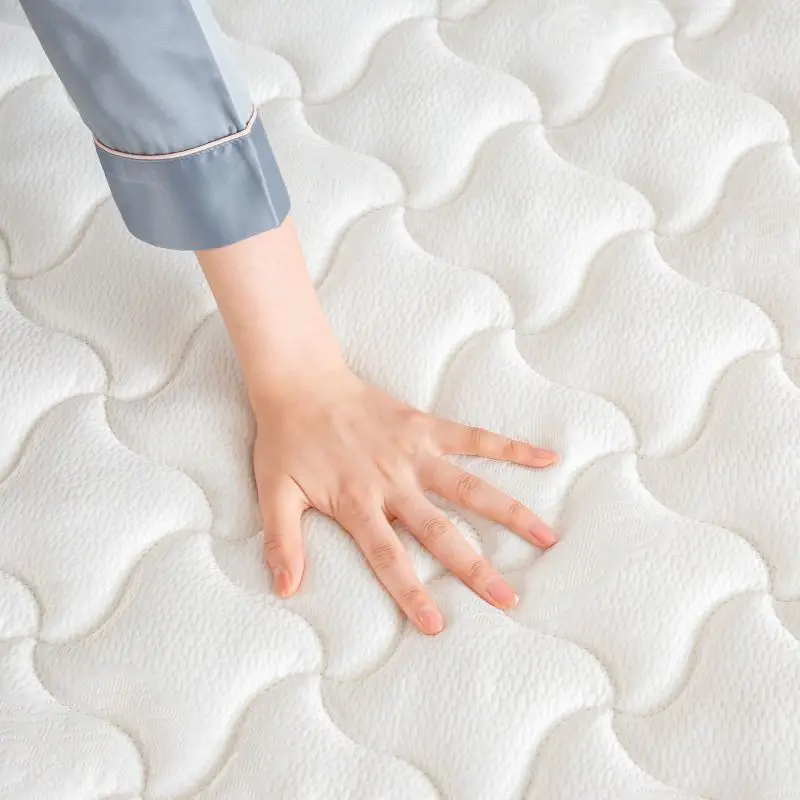 boxspring steel wire compress grid coconut polyester jacquard fabric pocket spring mattress memory tempurpedic mattress