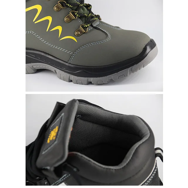 waterproof microfiber anti-slip anti-puncture construction work shoes hiking men safety shoes