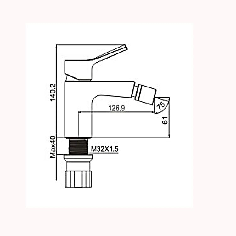 Momali Single Hole Bidet Sprayer Hot Cold Water Mixer Sanitary Ware Brass China Cleaning Bidet Toilet Faucets