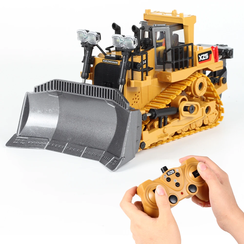 9CH 2.4Ghz RC Bulldozer Truck Remote Control Engineering Vehicle