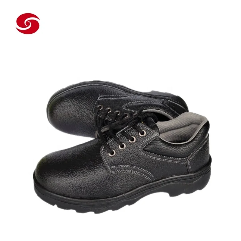 Черная Рабочая функциональная рабочая обувь со стальным носком защитная из полиуретана подошва грабителя