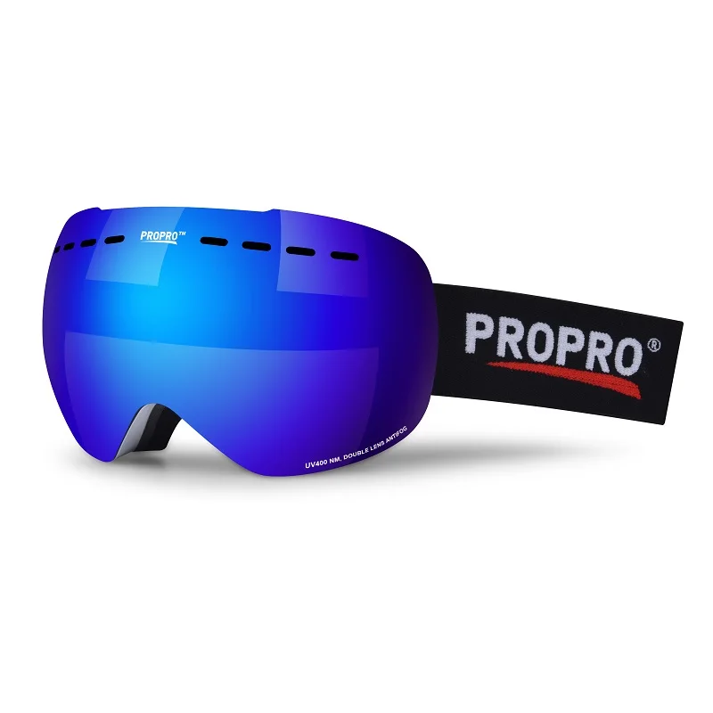 Professional Durable skiing Sports Eyewear Anti-fog lens snow ski Protector Detachable Mirror Coating