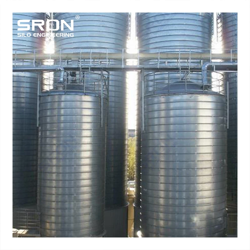 SRON More available space galvanized storage grain silo poultry feed silo for sale