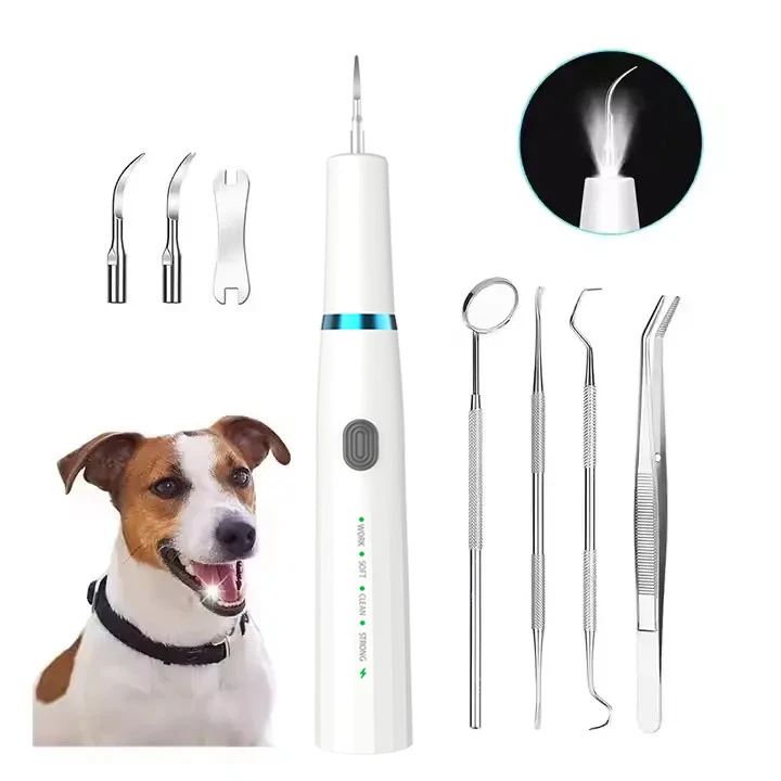 Pet Tooth Cleaner Kit Small Animal Oral Grooming Tool for Dogs and Cats Plaque Removal