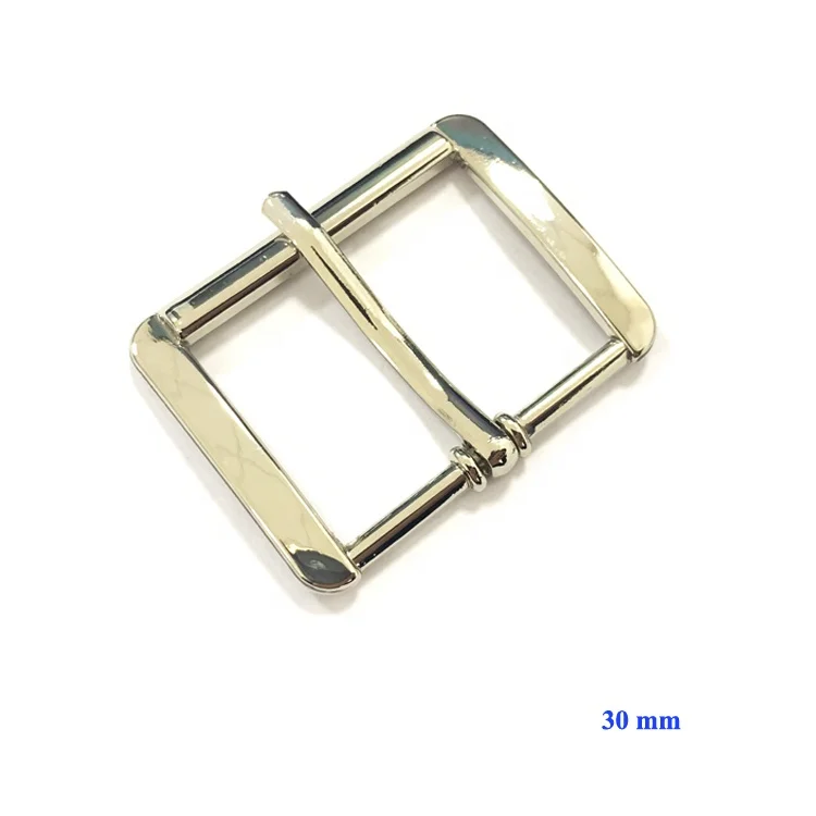 Оптовая продажа Серебряный цвет цинковый сплав литья булавки пряжка ремня для мужчин 30 мм