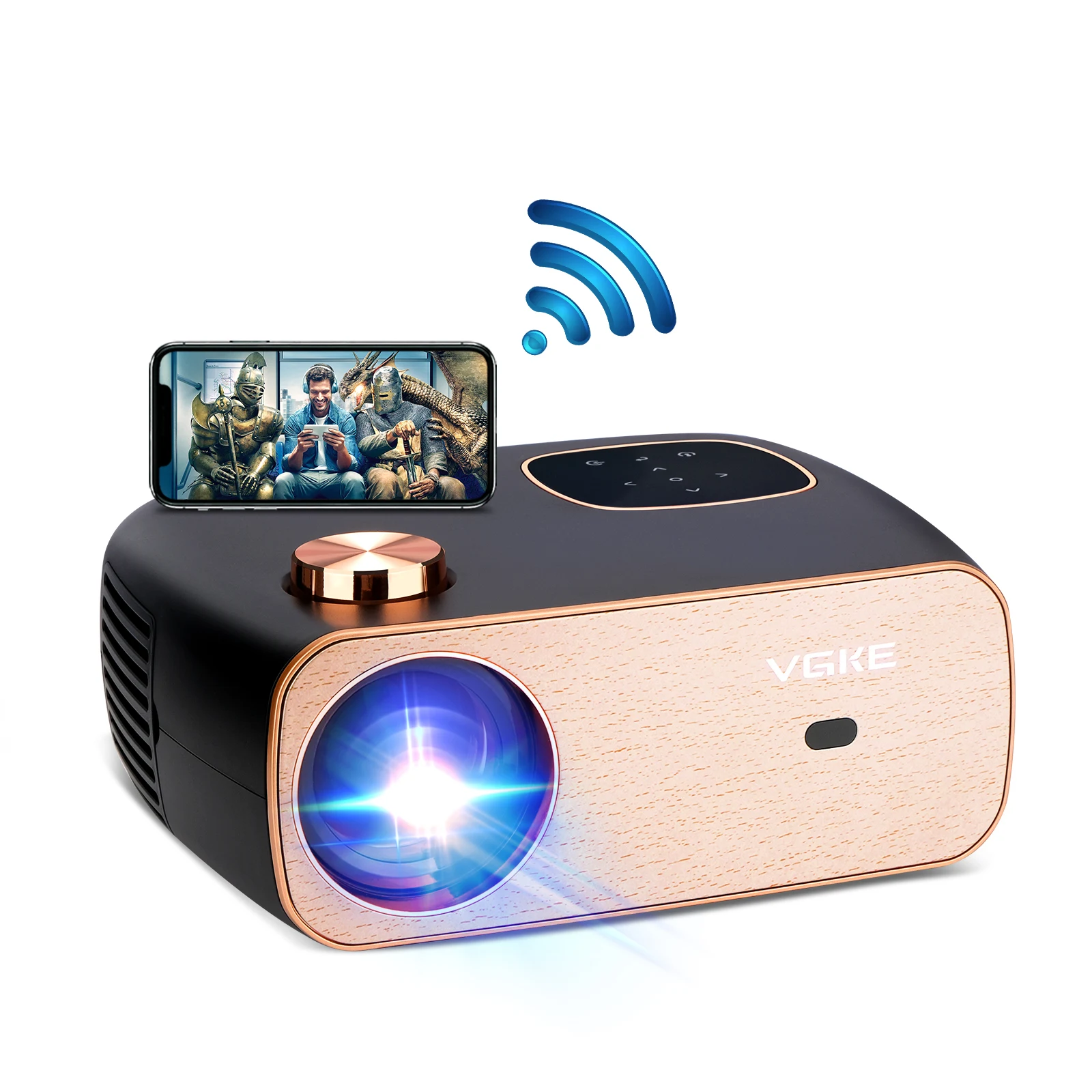 Wireless Mobile Smart phone USB Video Wifi LED Home Theater portable Android cinema projector