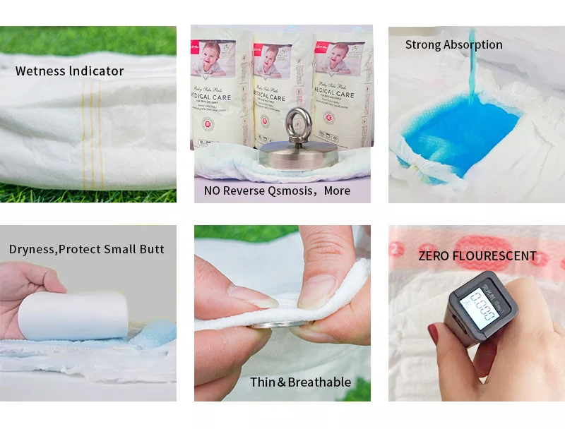 Best Selling Baby Diaper Manufacturing Plant Soft Skin Disposable Baby Diaper Nappies