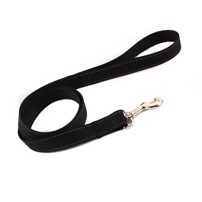 Custom Cheap Black Nylon Reflective Pet Products Small Puppy  Dog Leash