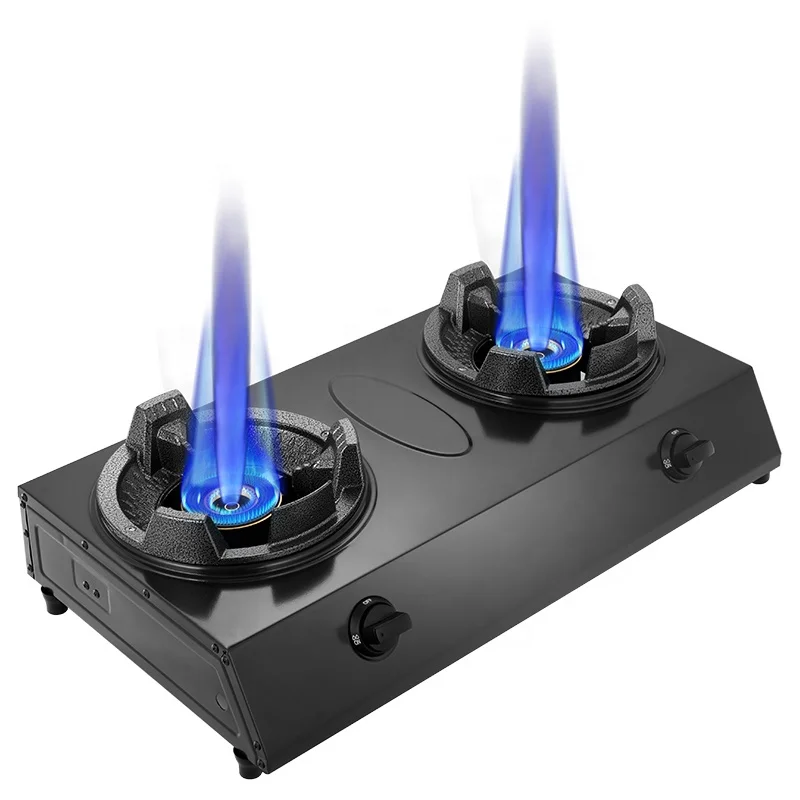 Desktop Gas Cooker Smart Gas Cooktops 2 Burner Gas Stove For Kitchen