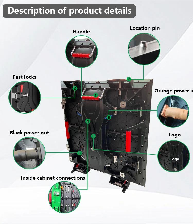 Hot Selling HD DJ Concert Stage Media Background P1.9 P2.6 P2.9 LED Screen Display Rental Led Video Wall
