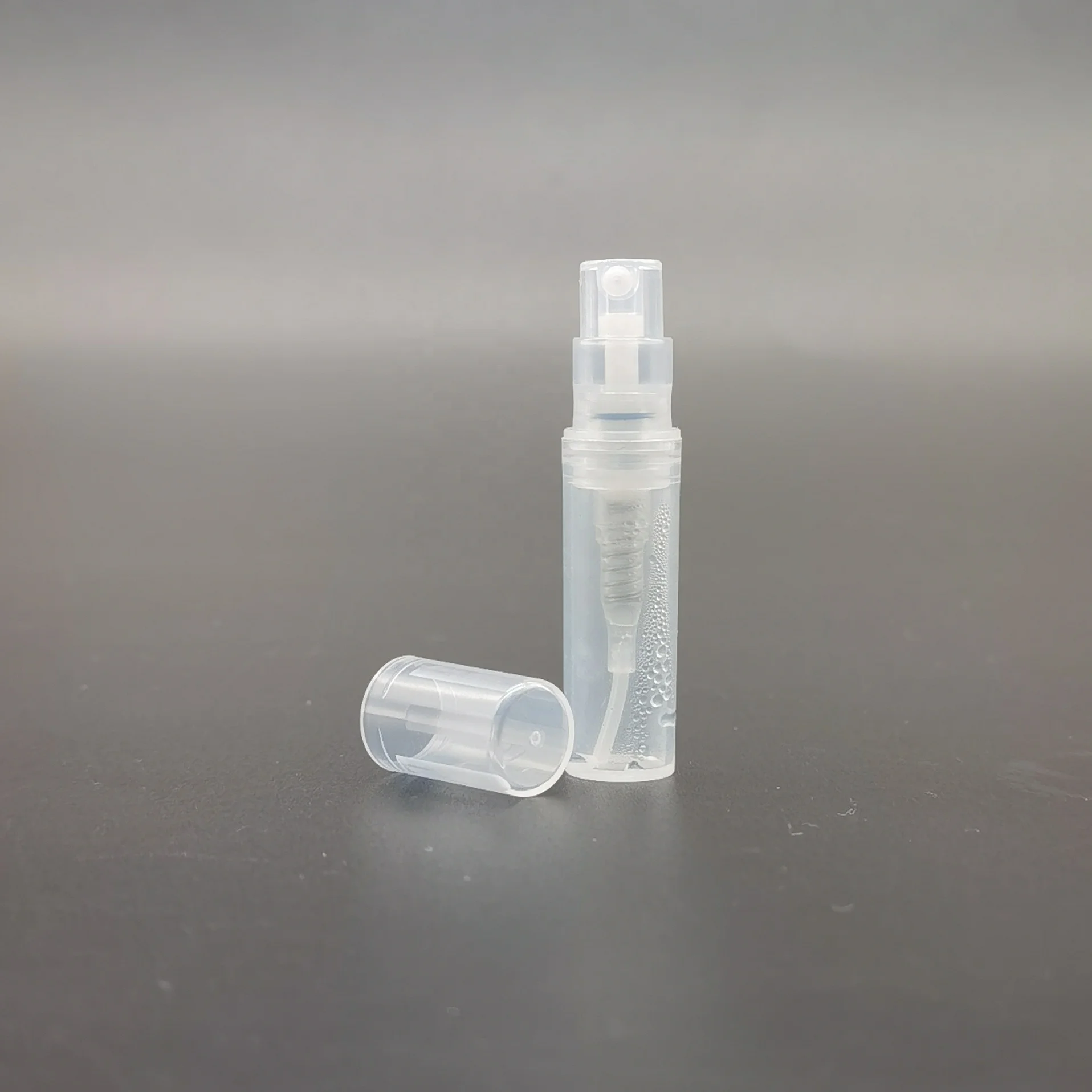 2ML 3ml Mini Plastic Travel Refillable Perfume Sample black Spray Bottles Atomizer Bottle