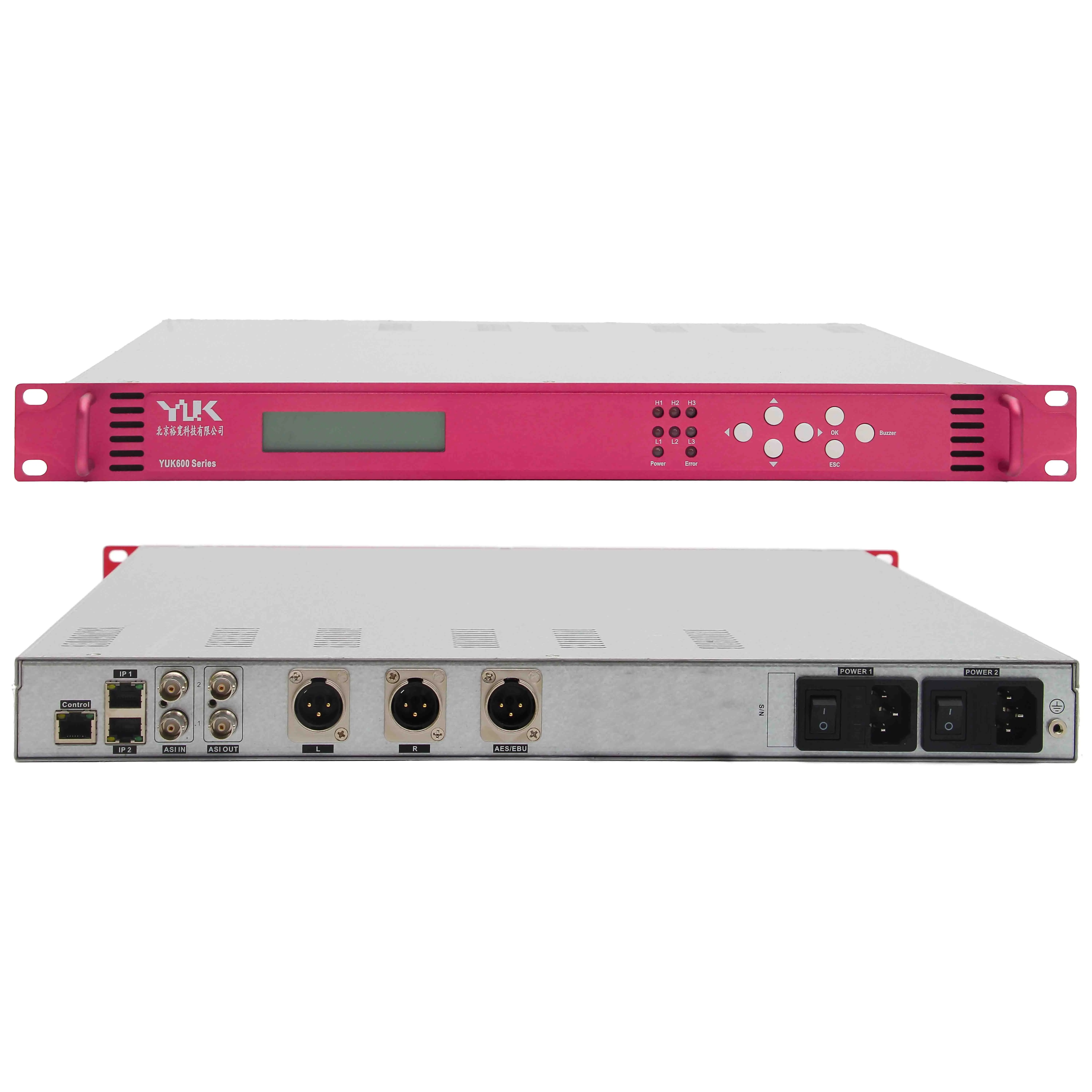 Radio Studio Equipment Broadcasting station Satellite Radio IP Audio Decoder ASI In Out