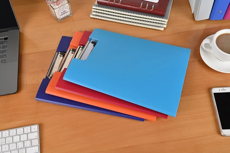 Schools Hospitals Office Supplies Custom A4 File Clip Board Menu Clipboard Double Foldable
